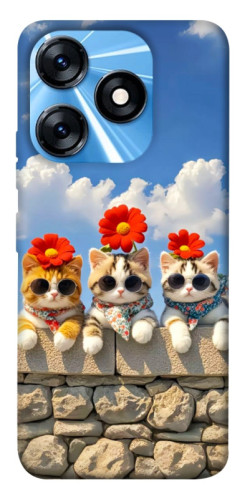 Чохол itsPrint Flower cats для TECNO Spark 10 Pro