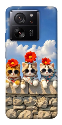 Чехол itsPrint Flower cats для Xiaomi 13T