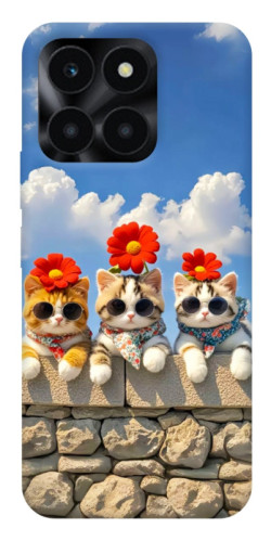 Чехол itsPrint Flower cats для Huawei Honor X6a