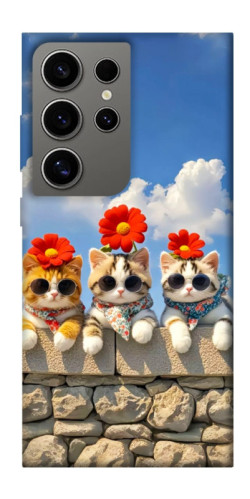 Чохол itsPrint Flower cats для Samsung Galaxy S24 Ultra