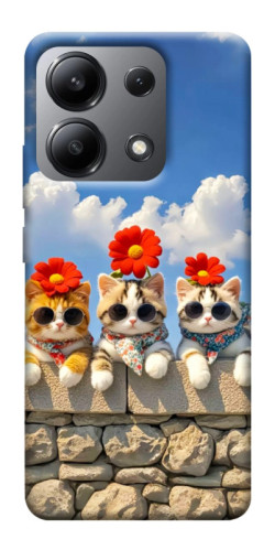 Чохол itsPrint Flower cats для Xiaomi Redmi Note 13 4G