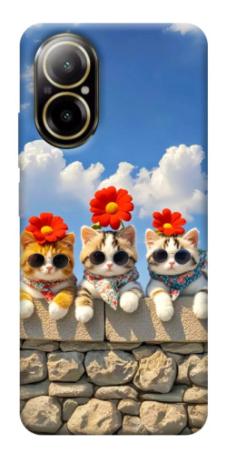 Чехол itsPrint Flower cats для Realme C67 4G