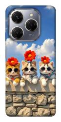 Чехол itsPrint Flower cats для TECNO Spark 20 Pro