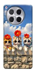 Чехол itsPrint Flower cats для TECNO Camon 30 (CL6)