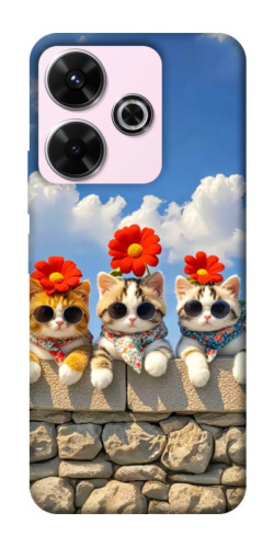 Чехол itsPrint Flower cats для Xiaomi Redmi 13 4G / Poco M6 4G