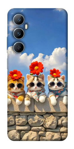 Чохол itsPrint Flower cats для Realme C65 4G