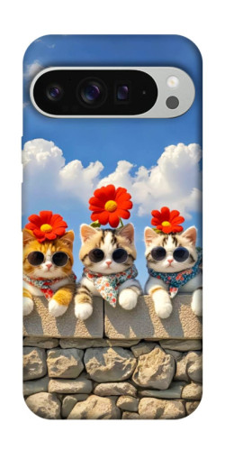 Чехол itsPrint Flower cats для Google Pixel 9 Pro XL