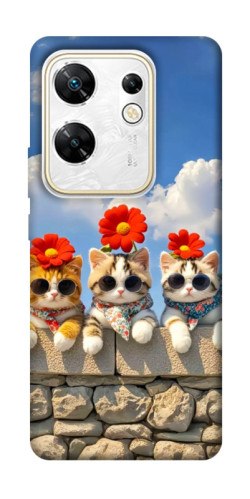 Чехол itsPrint Flower cats для Infinix Zero 30 4G