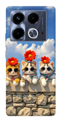 Чехол itsPrint Flower cats для Infinix Note 40 4G