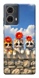 Чехол itsPrint Flower cats для Motorola Moto G85
