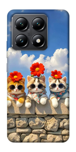 Чехол itsPrint Flower cats для Xiaomi 14T