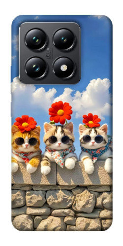 Чехол itsPrint Flower cats для Xiaomi 14T Pro