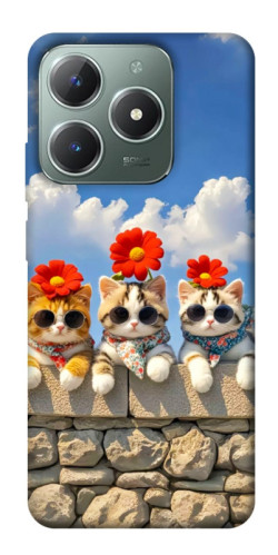 Чехол itsPrint Flower cats для Realme C61 4G
