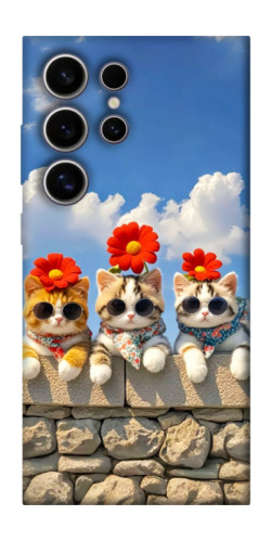 Чехол itsPrint Flower cats для Samsung Galaxy S25 Ultra