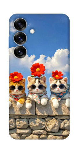 Чохол itsPrint Flower cats для Samsung Galaxy S25
