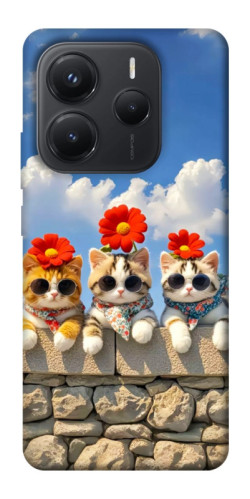 Чохол itsPrint Flower cats для Xiaomi Redmi Note 14 5G