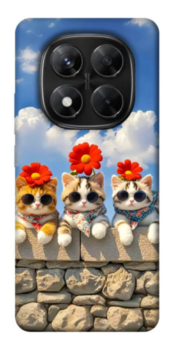 Чохол itsPrint Flower cats для Xiaomi Redmi Note 14 Pro 5G