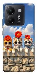 Чохол itsPrint Flower cats для Xiaomi Poco M7 Pro 5G