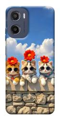 Чехол itsPrint Flower cats для Motorola Moto G05
