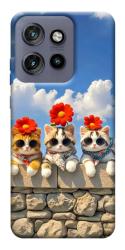 Чохол itsPrint Flower cats для Motorola Edge 50 Neo