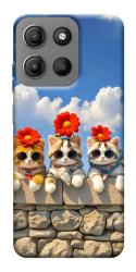 Чохол itsPrint Flower cats для Motorola Moto G15 4G