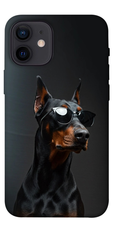 Чохол itsPrint Cool doberman для Apple iPhone 12 mini (5.4"), тварини, купити оптом з доставкою