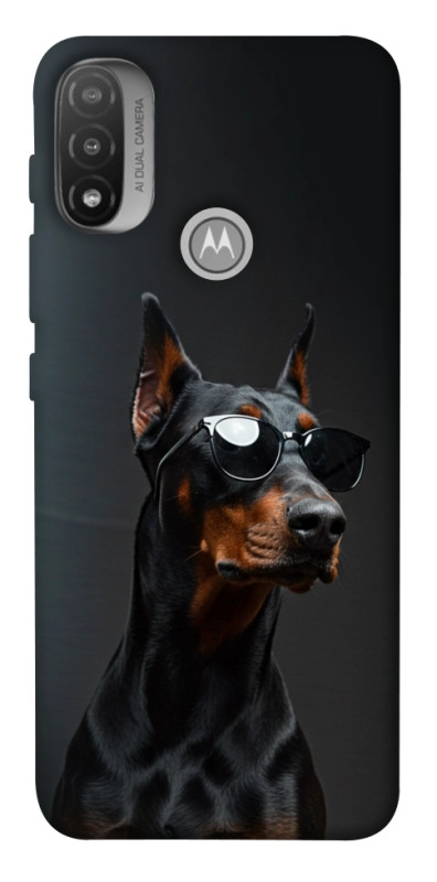 Чехол itsPrint Cool doberman для Motorola Moto E20, животные, купить оптом с доставкой