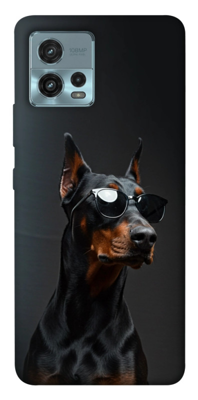 Чехол itsPrint Cool doberman для Motorola Moto G72, животные, купить оптом с доставкой