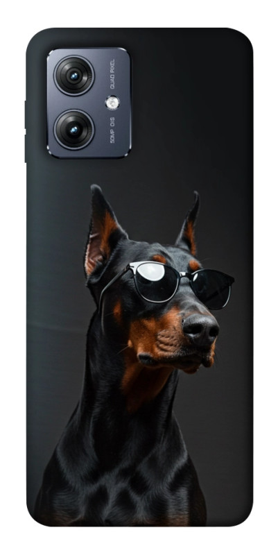 Чохол itsPrint Cool doberman для Motorola Moto G54, тварини, купити оптом з доставкою