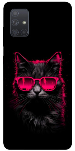 Чехол itsPrint Cyberpunk cat для Samsung Galaxy A71