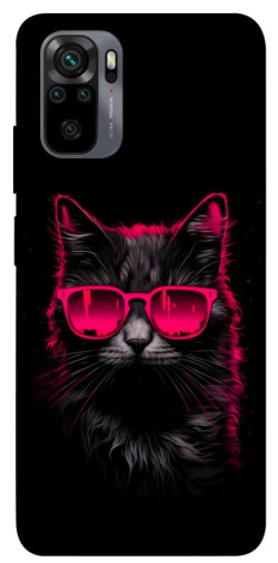 Чехол itsPrint Cyberpunk cat для Xiaomi Redmi Note 10 / Note 10s