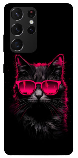 Чехол itsPrint Cyberpunk cat для Samsung Galaxy S21 Ultra