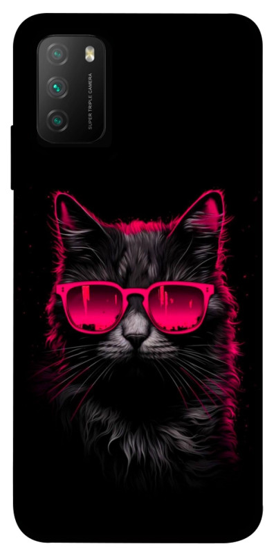 Чехол itsPrint Cyberpunk cat для Xiaomi Poco M3, животные, купить оптом с доставкой