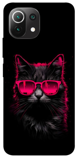 Чехол itsPrint Cyberpunk cat для Xiaomi Mi 11 Lite