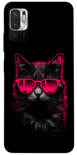 Чехол itsPrint Cyberpunk cat для Xiaomi Redmi Note 10 5G