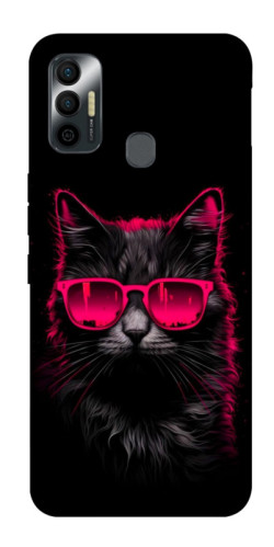 Чехол itsPrint Cyberpunk cat для TECNO Spark 7