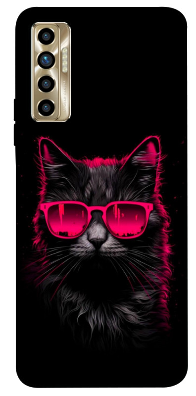 Чехол itsPrint Cyberpunk cat для TECNO Camon 17P, животные, купить оптом с доставкой