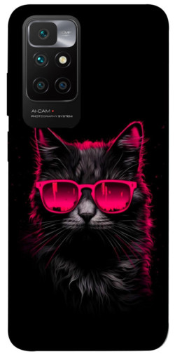 Чехол itsPrint Cyberpunk cat для Xiaomi Redmi 10