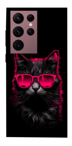 Чехол itsPrint Cyberpunk cat для Samsung Galaxy S22 Ultra