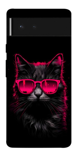 Чехол itsPrint Cyberpunk cat для Google Pixel 6