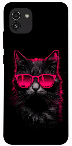 Чехол itsPrint Cyberpunk cat для Samsung Galaxy A03