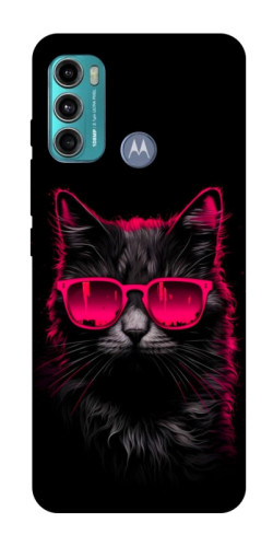 Чехол itsPrint Cyberpunk cat для Motorola Moto G60