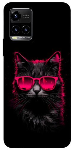 Чехол itsPrint Cyberpunk cat для Vivo Y21 / Y33s