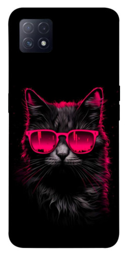 Чехол itsPrint Cyberpunk cat для Oppo A72 5G / A73 5G