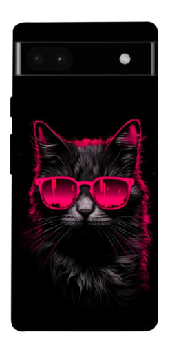 Чехол itsPrint Cyberpunk cat для Google Pixel 6a