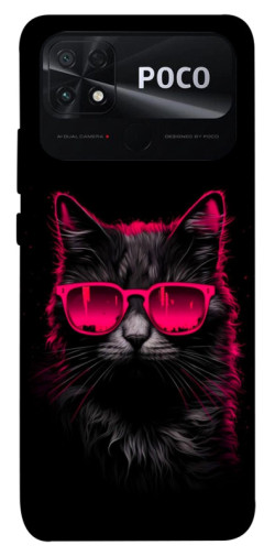 Чехол itsPrint Cyberpunk cat для Xiaomi Poco C40