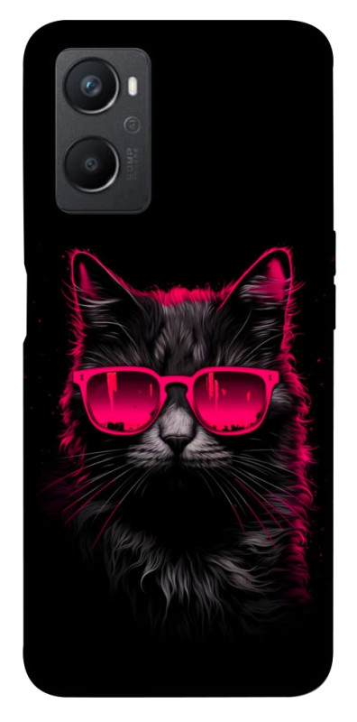 Чехол itsPrint Cyberpunk cat для Oppo A96, животные, купить оптом с доставкой