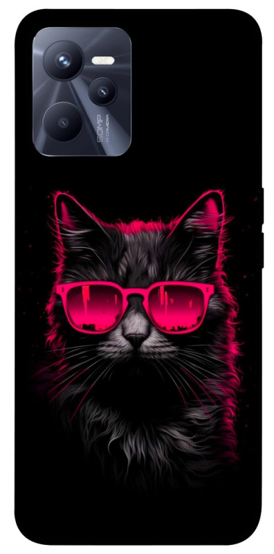 Чехол itsPrint Cyberpunk cat для Realme C35, животные, купить оптом с доставкой