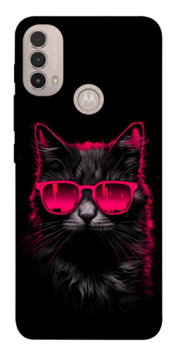 Чехол itsPrint Cyberpunk cat для Motorola Moto E40