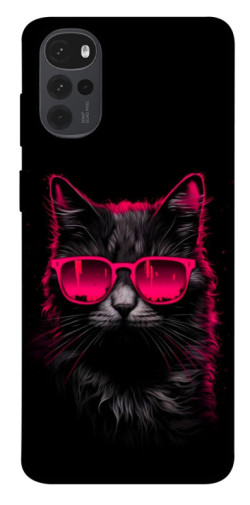 Чехол itsPrint Cyberpunk cat для Motorola Moto G22